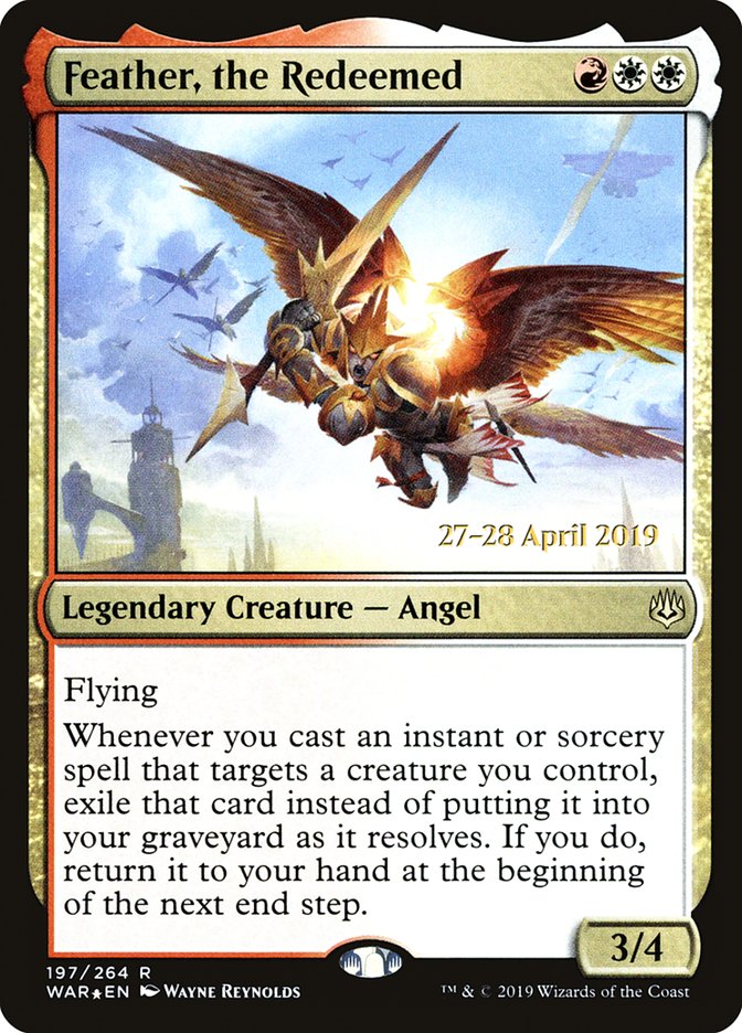 Feather, the Redeemed  [War of the Spark Prerelease Promos] | Fandemonia Ltd