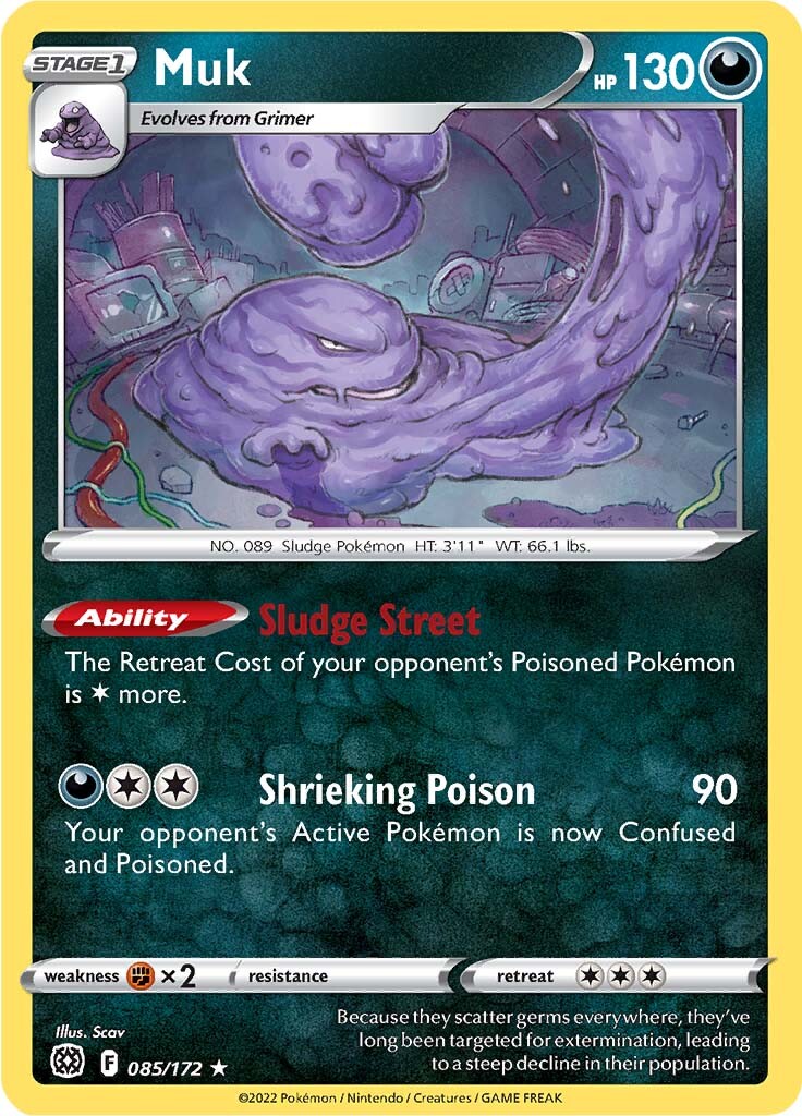 Muk (085/172) [Sword & Shield: Brilliant Stars] | Fandemonia Ltd