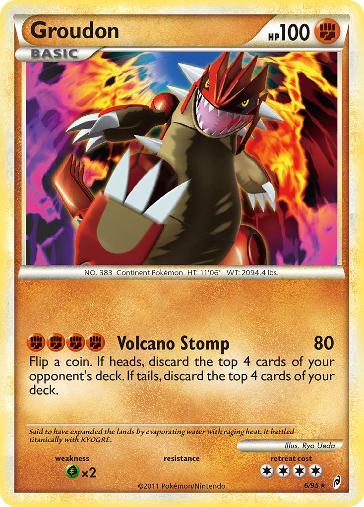 Groudon (6/95) (Theme Deck Exclusive) [HeartGold & SoulSilver: Call of Legends] | Fandemonia Ltd