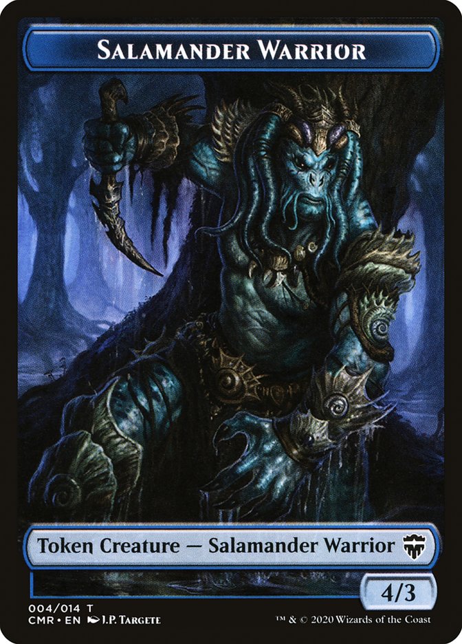 Salamander Warrior // The Monarch Token [Commander Legends Tokens] | Fandemonia Ltd