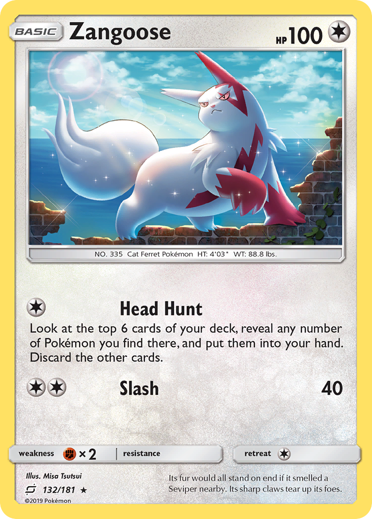 Zangoose (132/181) [Sun & Moon: Team Up] | Fandemonia Ltd