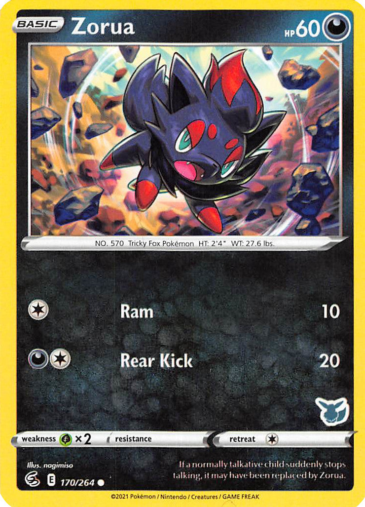 Zorua (170/264) (Eevee Deck) [Battle Academy 2022] | Fandemonia Ltd