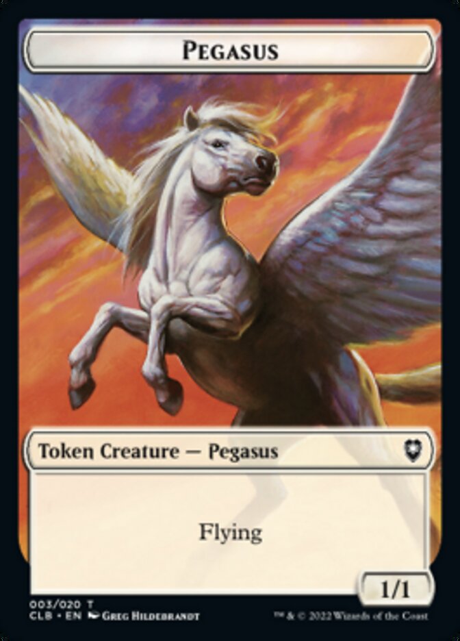 Pegasus Token [Commander Legends: Battle for Baldur's Gate Tokens] | Fandemonia Ltd