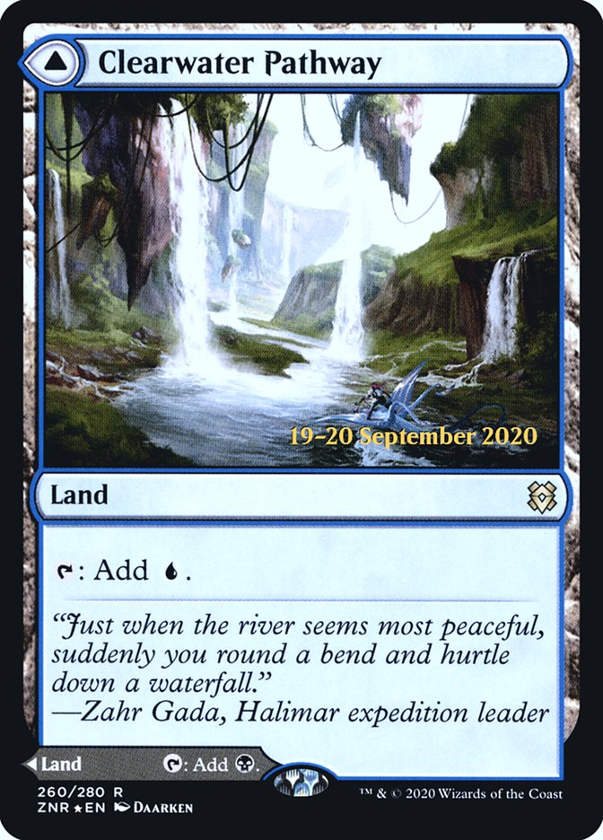 Clearwater Pathway // Murkwater Pathway  [Zendikar Rising Prerelease Promos] | Fandemonia Ltd