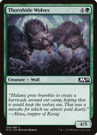 Thornhide Wolves [Core Set 2019] | Fandemonia Ltd