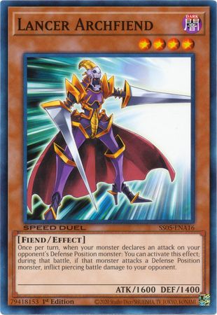 Lancer Archfiend [SS05-ENA16] Common | Fandemonia Ltd