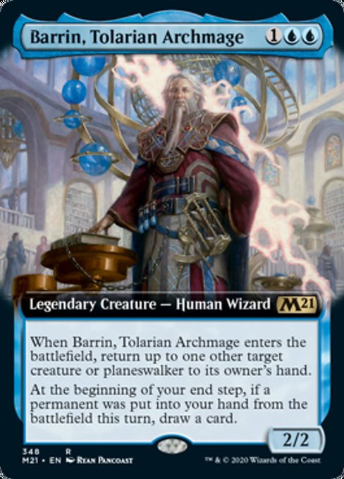 Barrin, Tolarian Archmage (Extended Art) [Core Set 2021] | Fandemonia Ltd