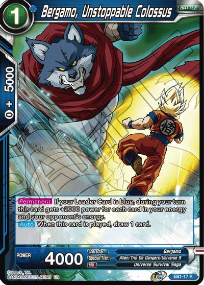 Bergamo, Unstoppable Colossus (EB1-17) [Battle Evolution Booster] | Fandemonia Ltd