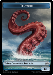 Tentacle // Human (26) Double-Sided Token [March of the Machine Commander Tokens] | Fandemonia Ltd