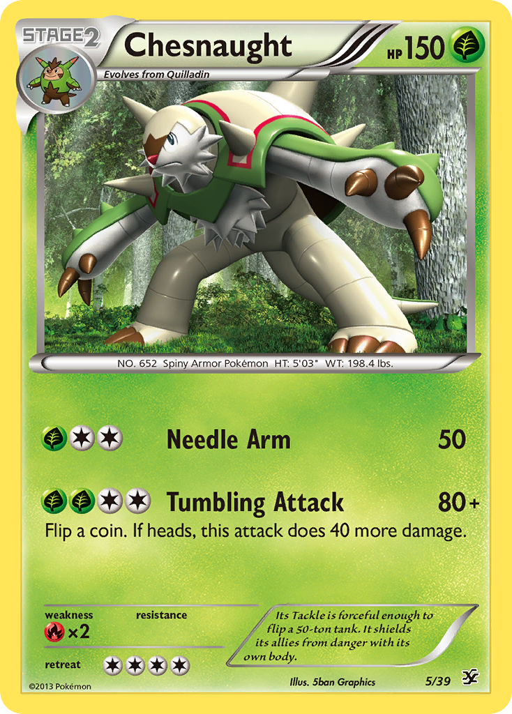 Chesnaught (5/39) [XY: Kalos Starter Set] | Fandemonia Ltd