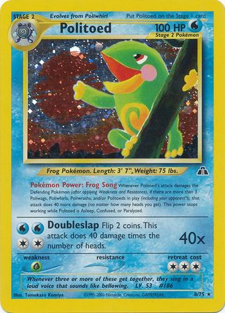 Politoed (8/75) [Neo Discovery Unlimited] | Fandemonia Ltd