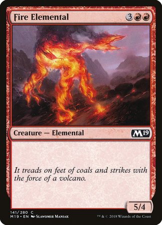 Fire Elemental [Core Set 2019] | Fandemonia Ltd