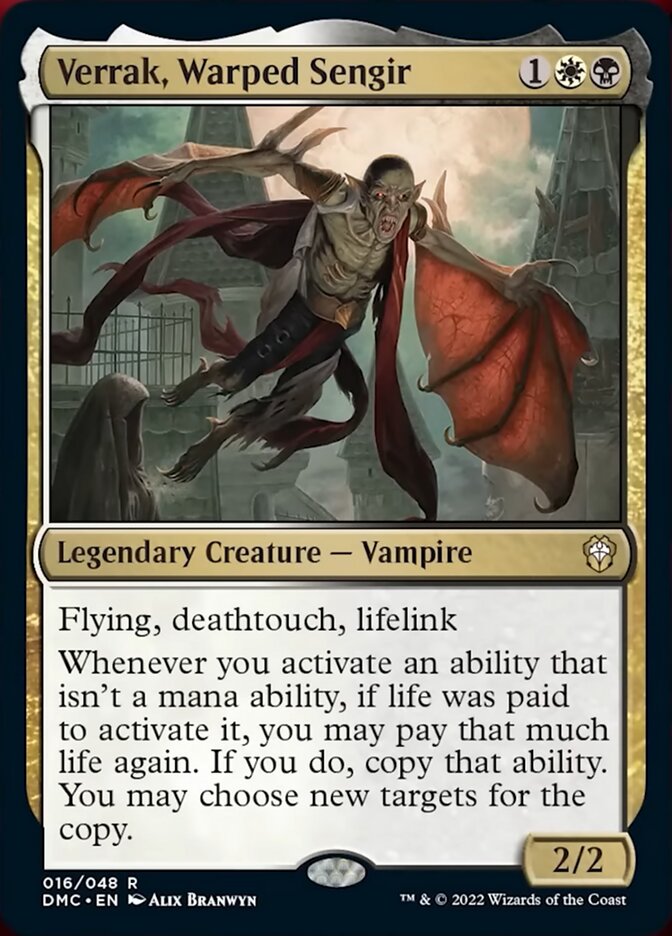 Verrak, Warped Sengir [Dominaria United Commander] | Fandemonia Ltd