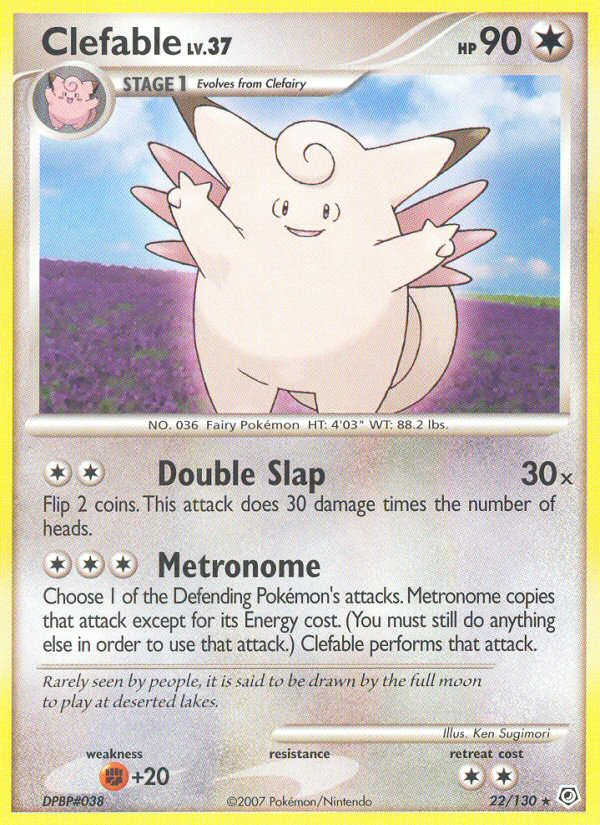 Clefable (22/130) [Diamond & Pearl: Base Set] | Fandemonia Ltd