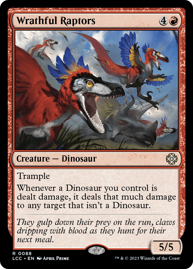 Wrathful Raptors [The Lost Caverns of Ixalan Commander] | Fandemonia Ltd