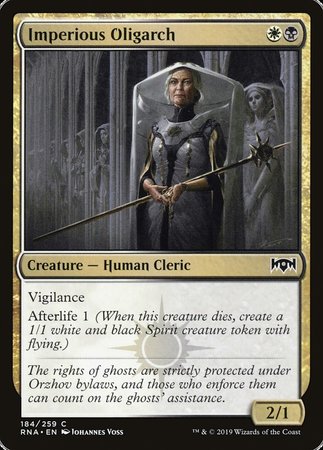 Imperious Oligarch [Ravnica Allegiance] | Fandemonia Ltd