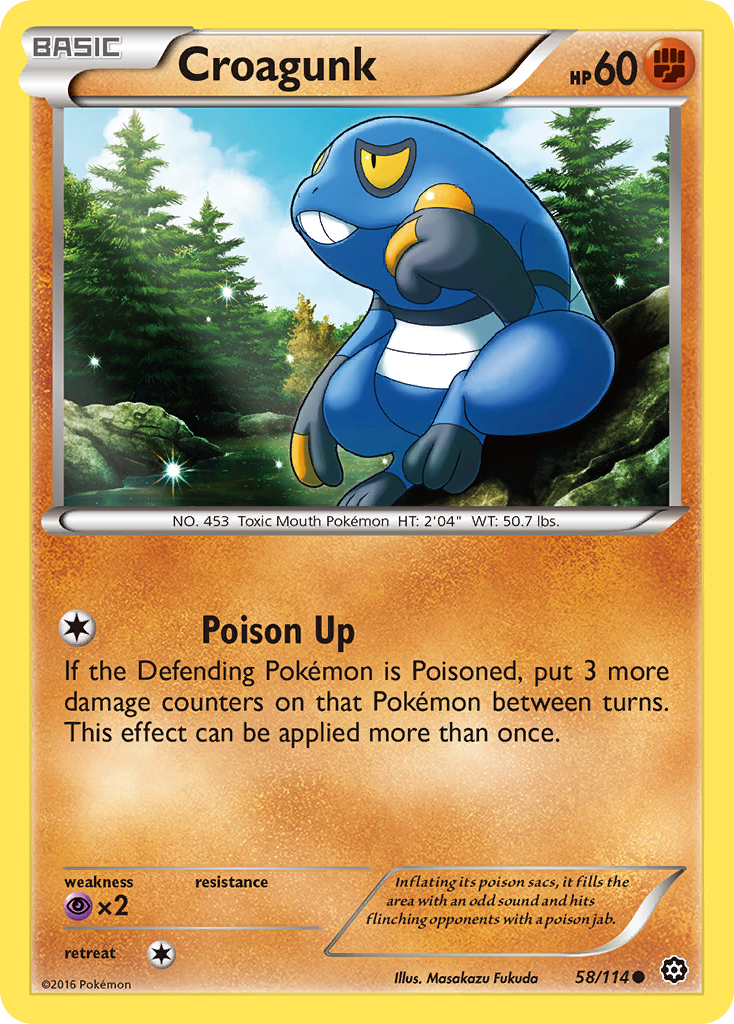 Croagunk (58/114) [XY: Steam Siege] | Fandemonia Ltd