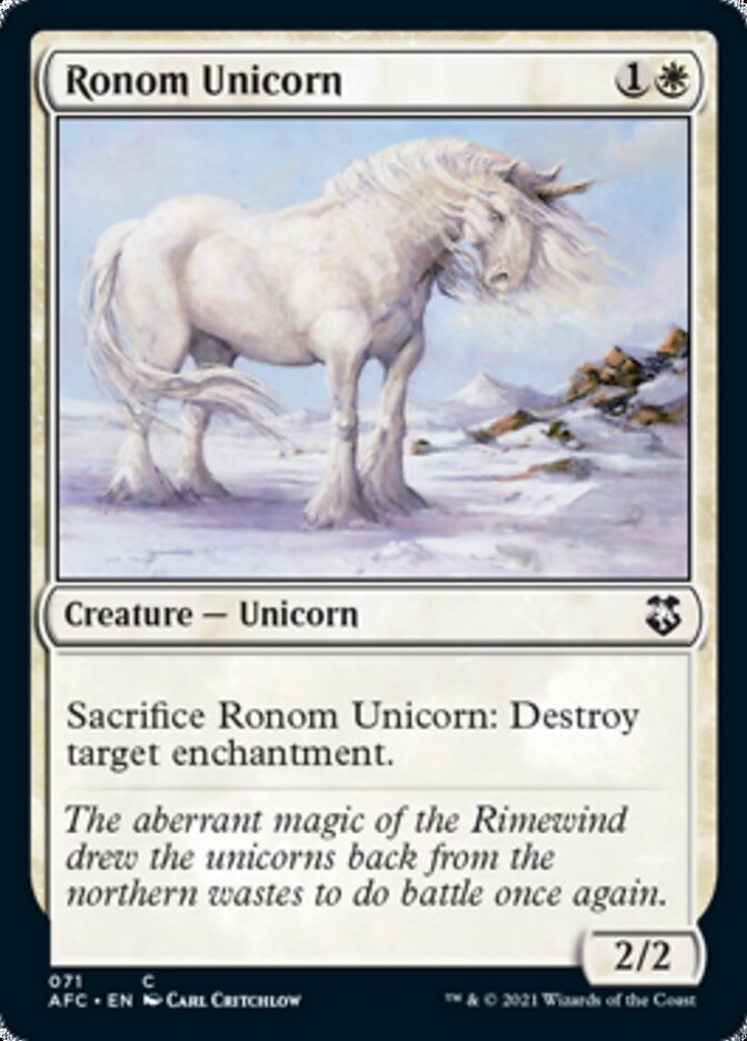 Ronom Unicorn [Dungeons & Dragons: Adventures in the Forgotten Realms Commander] | Fandemonia Ltd