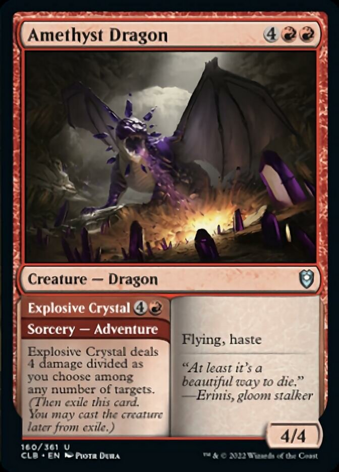 Amethyst Dragon // Explosive Crystal [Commander Legends: Battle for Baldur's Gate] | Fandemonia Ltd