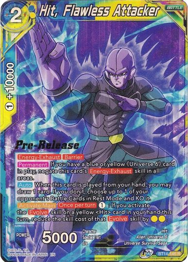 Hit, Flawless Attacker (BT14-146) [Cross Spirits Prerelease Promos] | Fandemonia Ltd