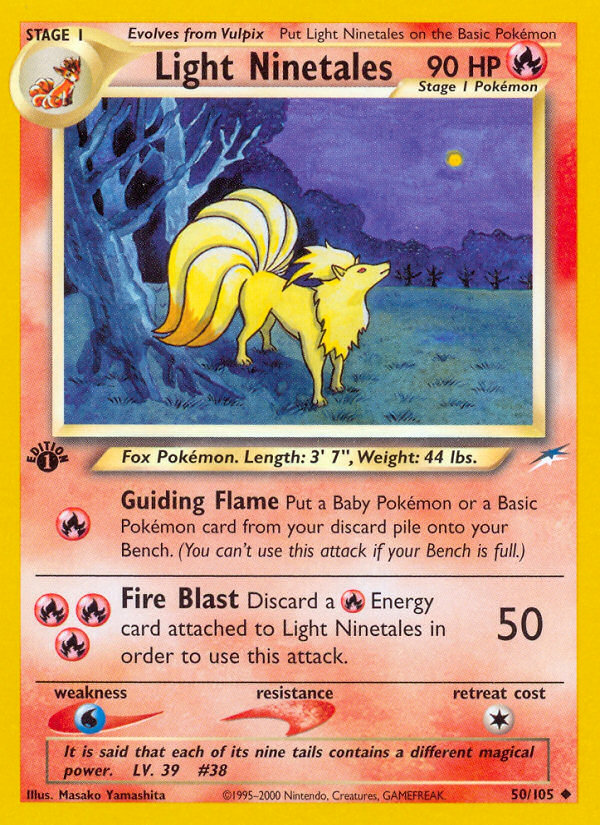 Light Ninetales (50/105) [Neo Destiny 1st Edition] | Fandemonia Ltd