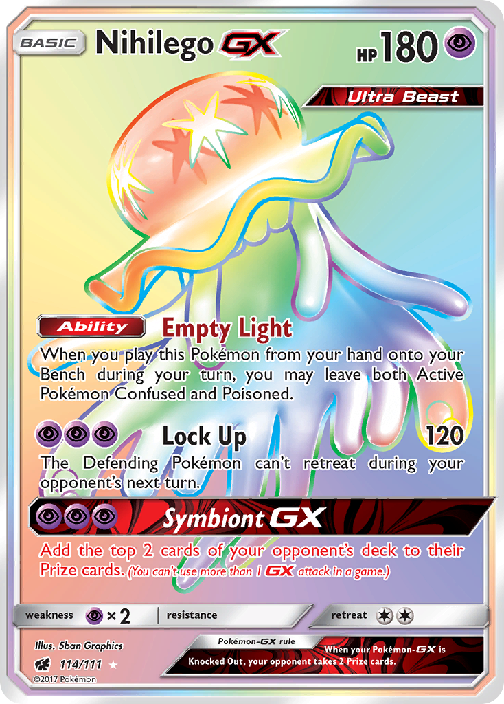 Nihilego GX (114/111) [Sun & Moon: Crimson Invasion] | Fandemonia Ltd