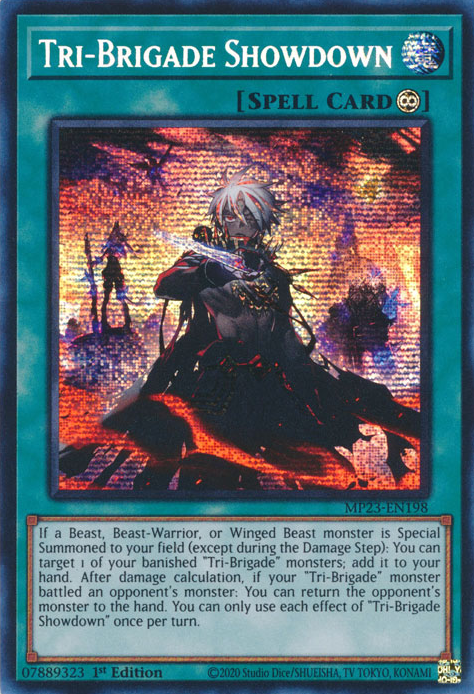 Tri-Brigade Showdown [MP23-EN198] Prismatic Secret Rare | Fandemonia Ltd