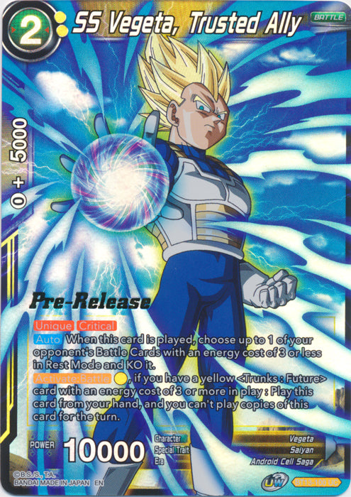 SS Vegeta, Trusted Ally (BT13-100) [Supreme Rivalry Prerelease Promos] | Fandemonia Ltd