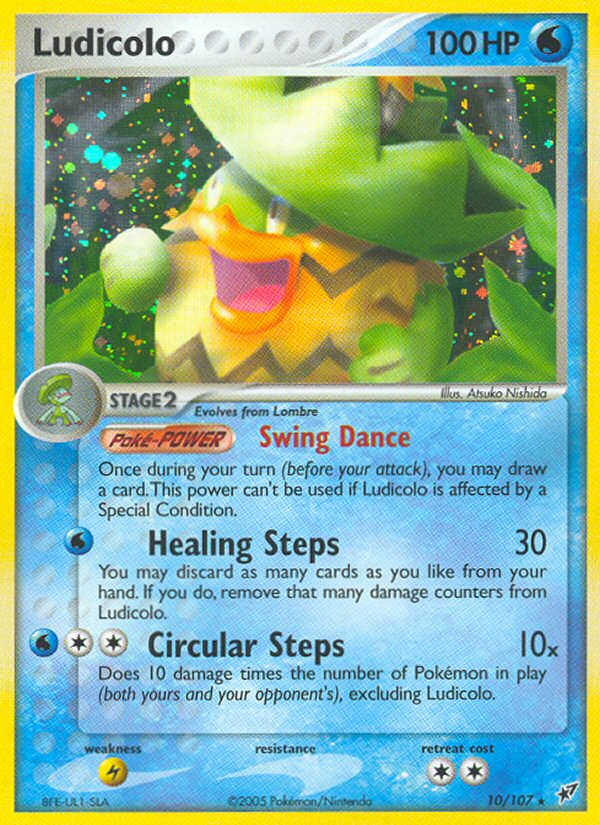 Ludicolo (10/107) [EX: Deoxys] | Fandemonia Ltd