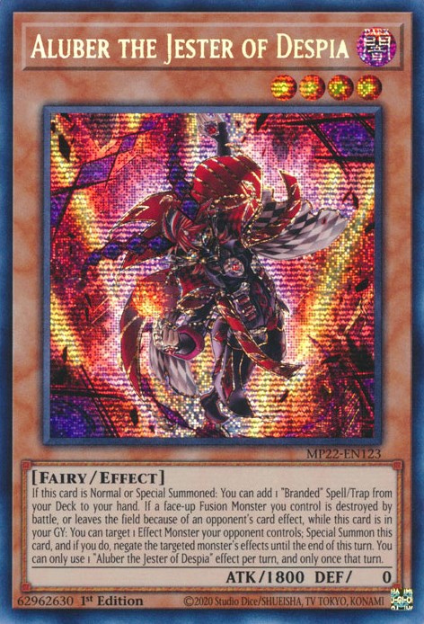 Aluber the Jester of Despia [MP22-EN123] Prismatic Secret Rare | Fandemonia Ltd