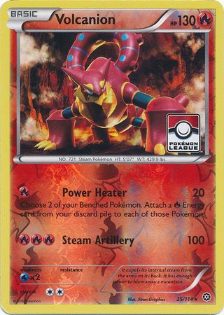 Volcanion (25/114) (League Promo) [XY: Steam Siege] | Fandemonia Ltd