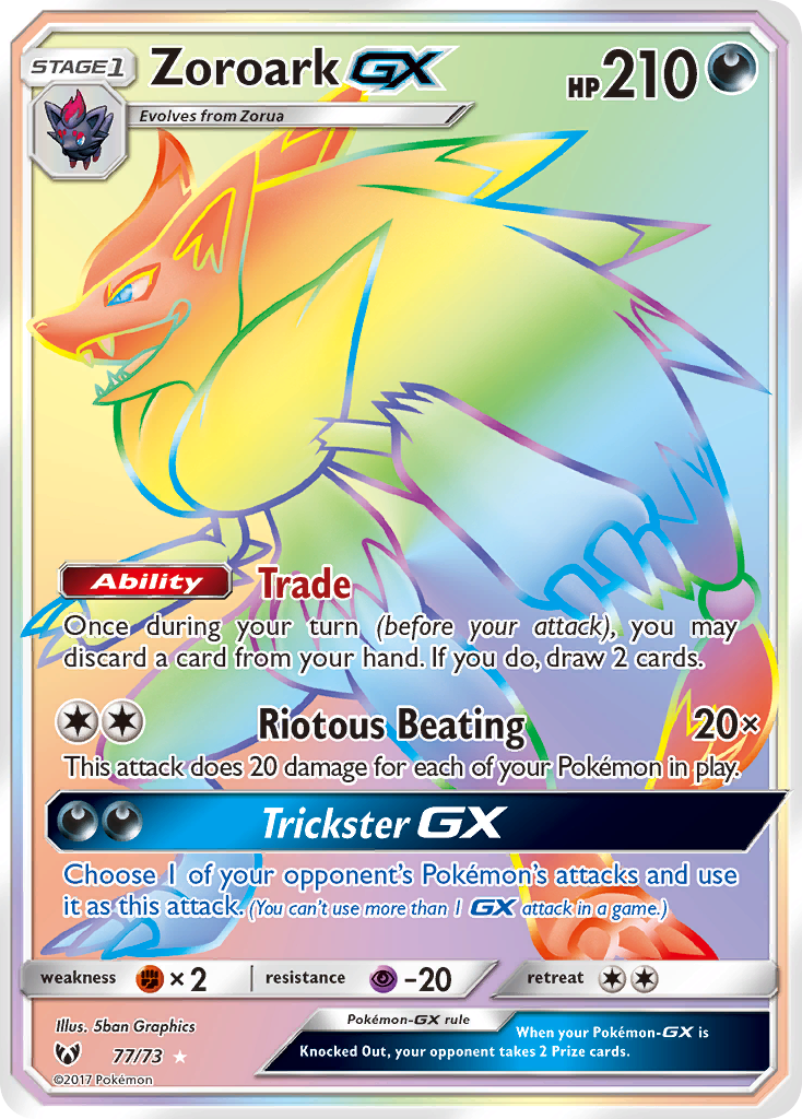 Zoroark GX (77/73) [Sun & Moon: Shining Legends] | Fandemonia Ltd