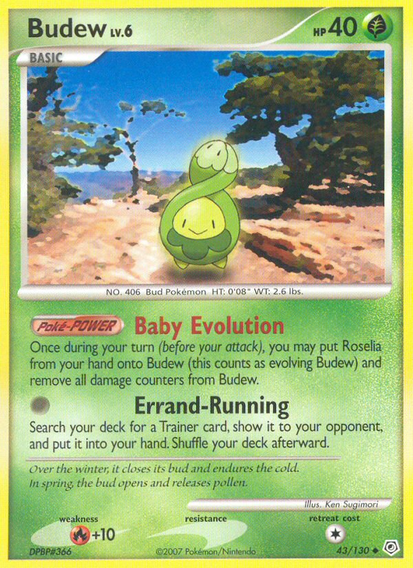 Budew (43/130) [Diamond & Pearl: Base Set] | Fandemonia Ltd