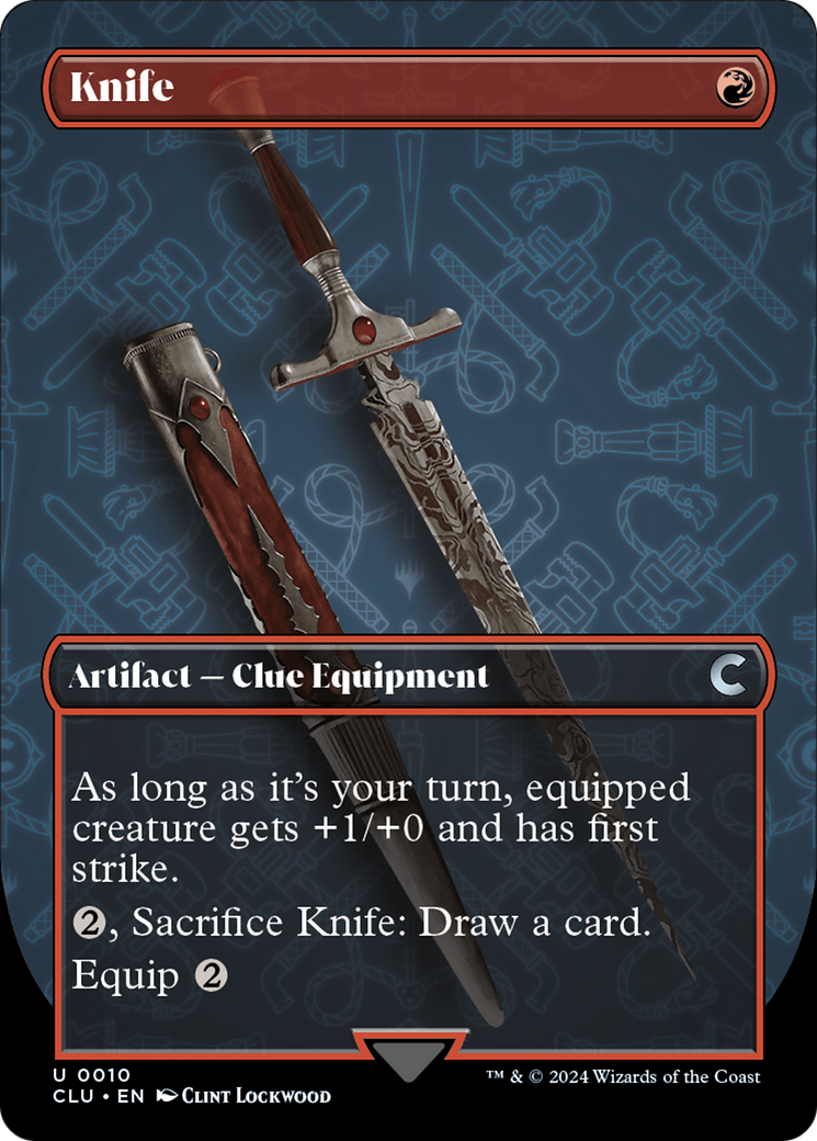 Knife (Borderless) [Ravnica: Clue Edition] | Fandemonia Ltd