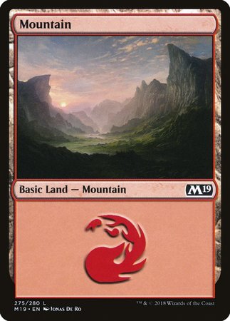 Mountain (275) [Core Set 2019] | Fandemonia Ltd