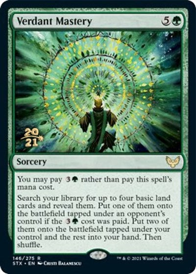 Verdant Mastery [Strixhaven: School of Mages Prerelease Promos] | Fandemonia Ltd