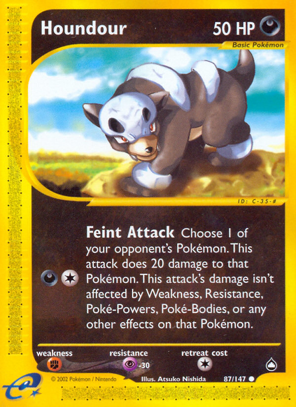 Houndour (87/147) [Aquapolis] | Fandemonia Ltd