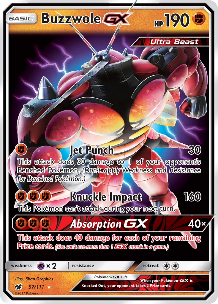 Buzzwole GX (57/111) [Sun & Moon: Crimson Invasion] | Fandemonia Ltd