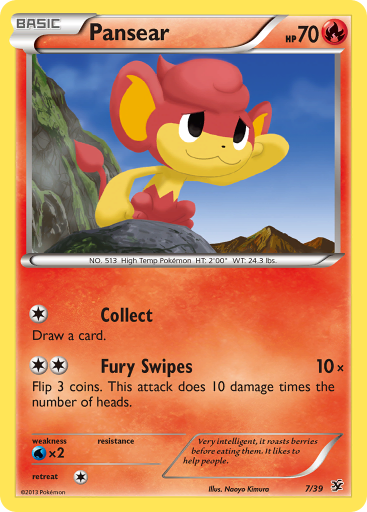 Pansear (7/39) [XY: Kalos Starter Set] | Fandemonia Ltd