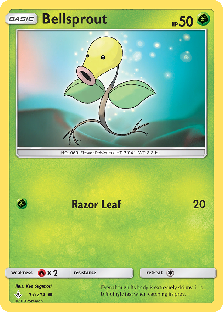 Bellsprout (13/214) [Sun & Moon: Unbroken Bonds] | Fandemonia Ltd