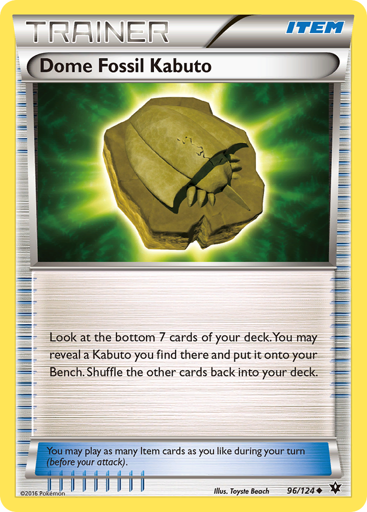 Dome Fossil Kabuto (96/124) [XY: Fates Collide] | Fandemonia Ltd