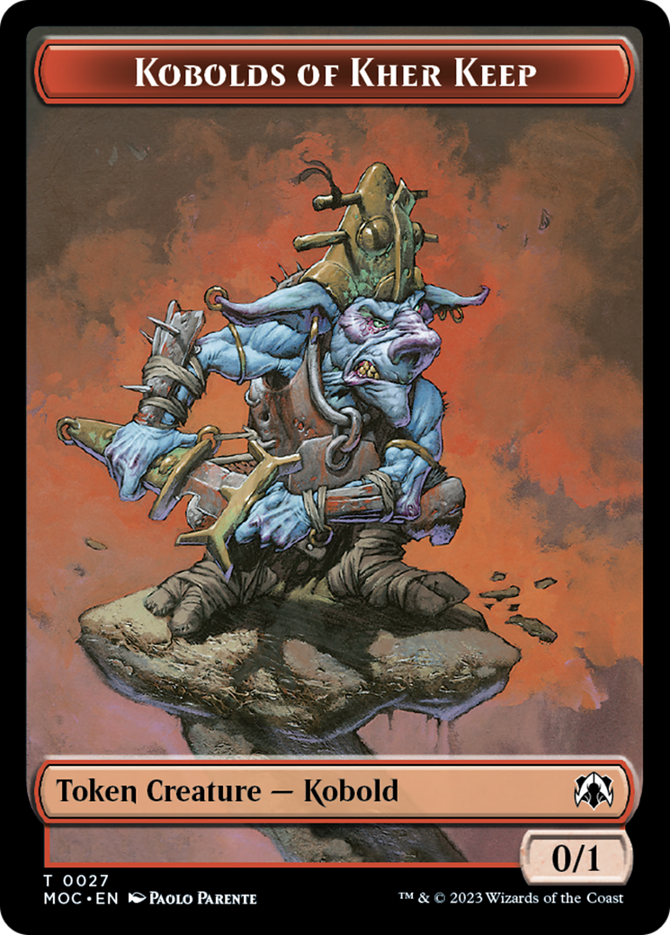 Bird // Kobolds of Kher Keep Double-Sided Token [March of the Machine Commander Tokens] | Fandemonia Ltd