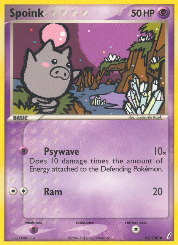 Spoink (62/100) [EX: Crystal Guardians] | Fandemonia Ltd