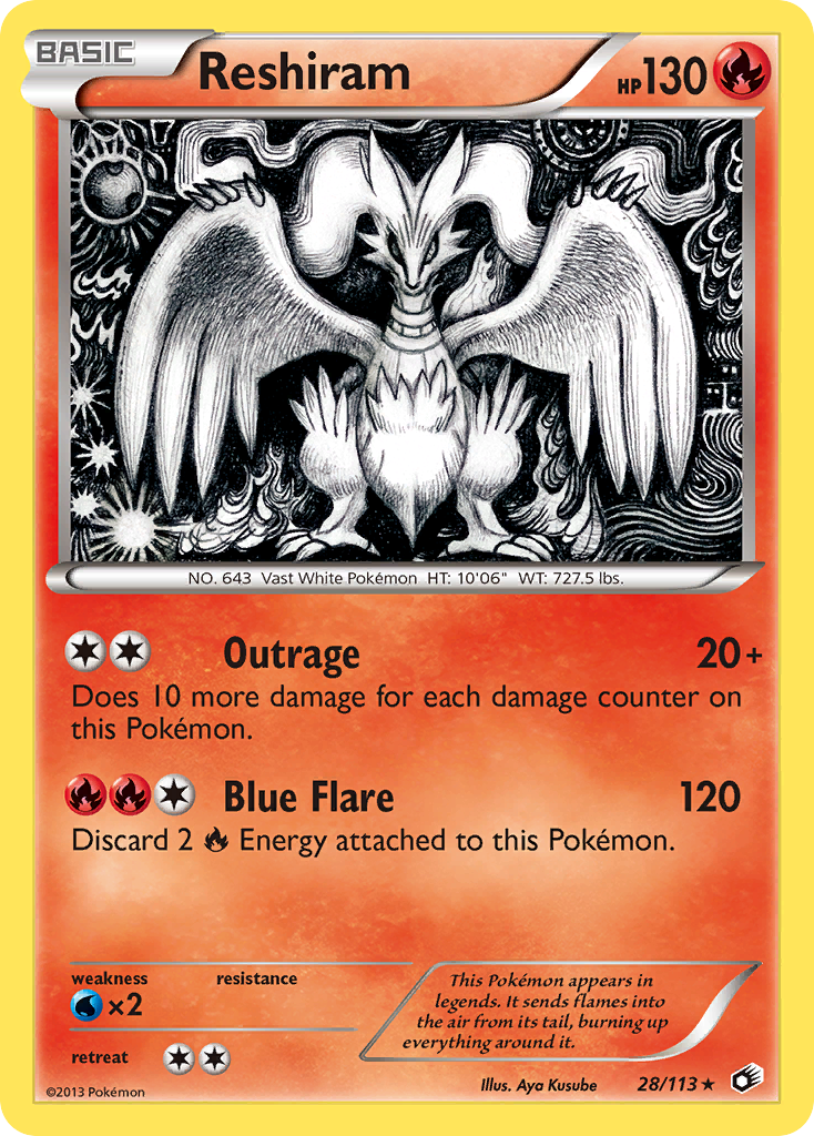 Reshiram (28/113) [Black & White: Legendary Treasures] | Fandemonia Ltd