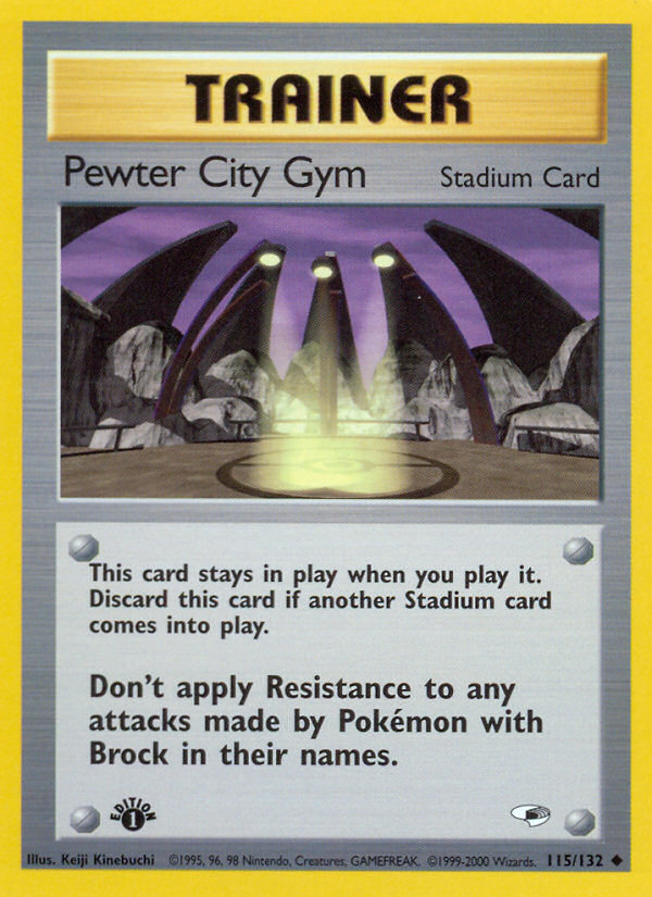 Pewter City Gym (115/132) [Gym Heroes 1st Edition] | Fandemonia Ltd