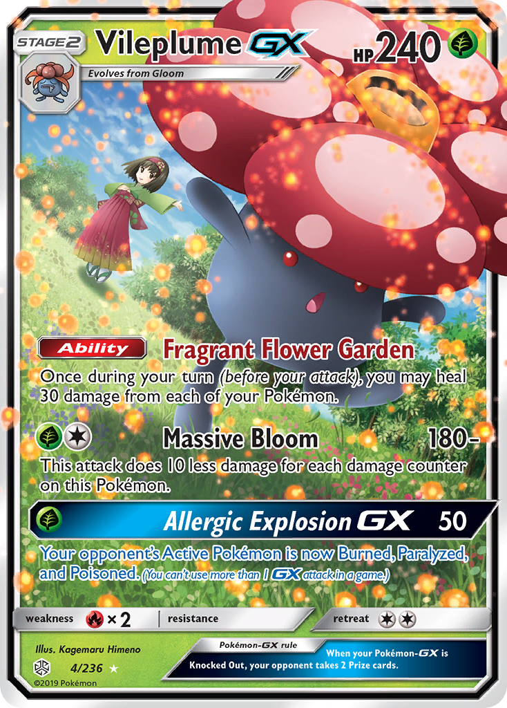 Vileplume GX (4/236) [Sun & Moon: Cosmic Eclipse] | Fandemonia Ltd