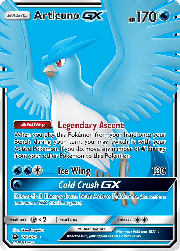 Articuno GX (154/168) [Sun & Moon: Celestial Storm] | Fandemonia Ltd