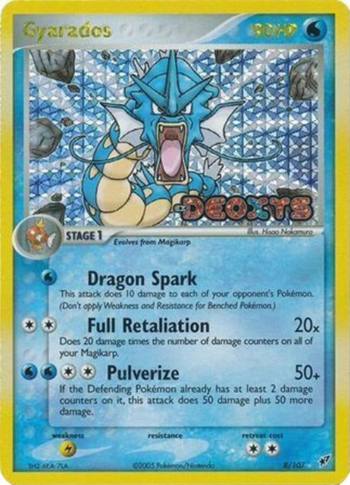 Gyarados (8/107) (Stamped) [EX: Deoxys] | Fandemonia Ltd